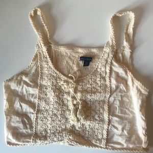 American eagle canvas crop top